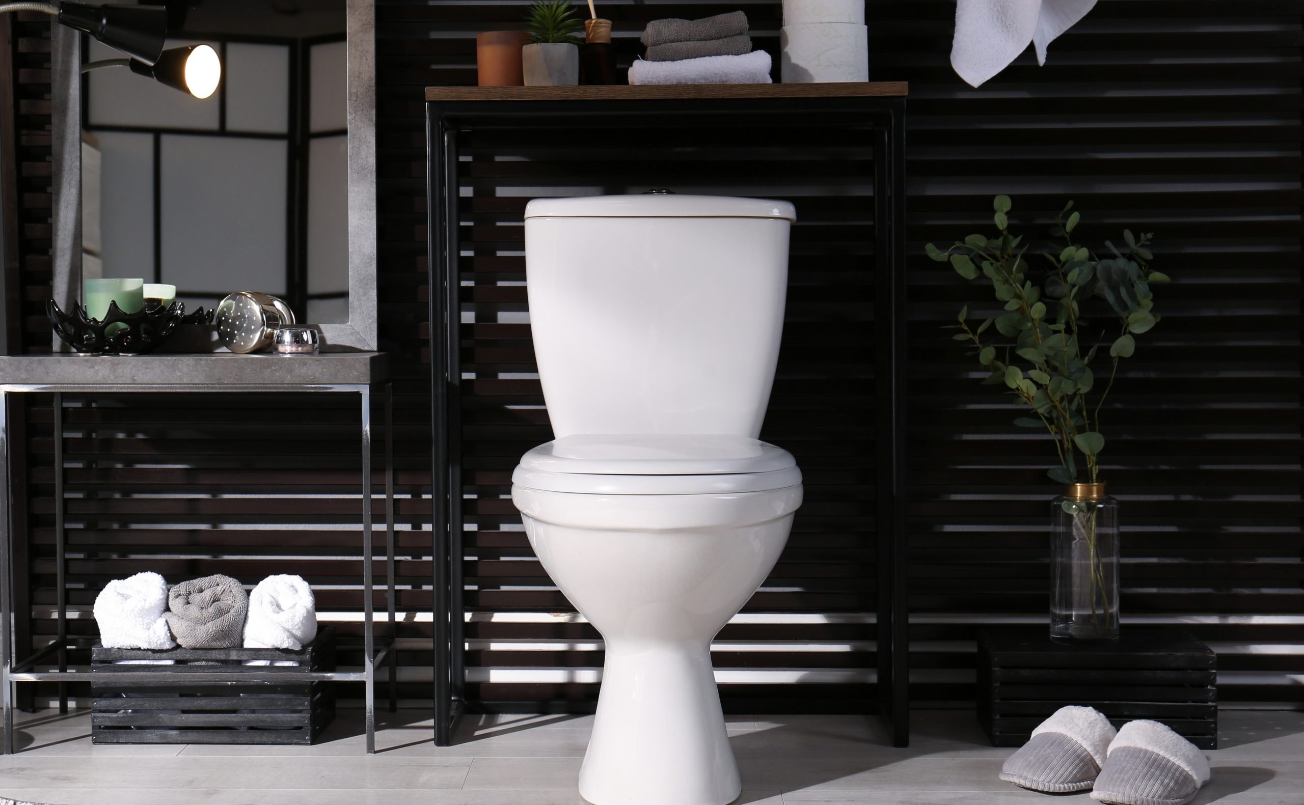 Petit meuble pratique pour toilettes  Déco toilettes, Amenagement toilettes,  Relooking toilettes